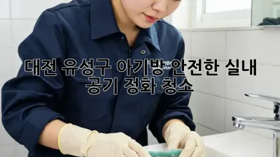 대전 유성구 아기방, 안전한 실내 공기 정화 청소