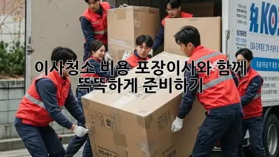 이사청소 비용: 포장이사와 함께 똑똑하게 준비하기